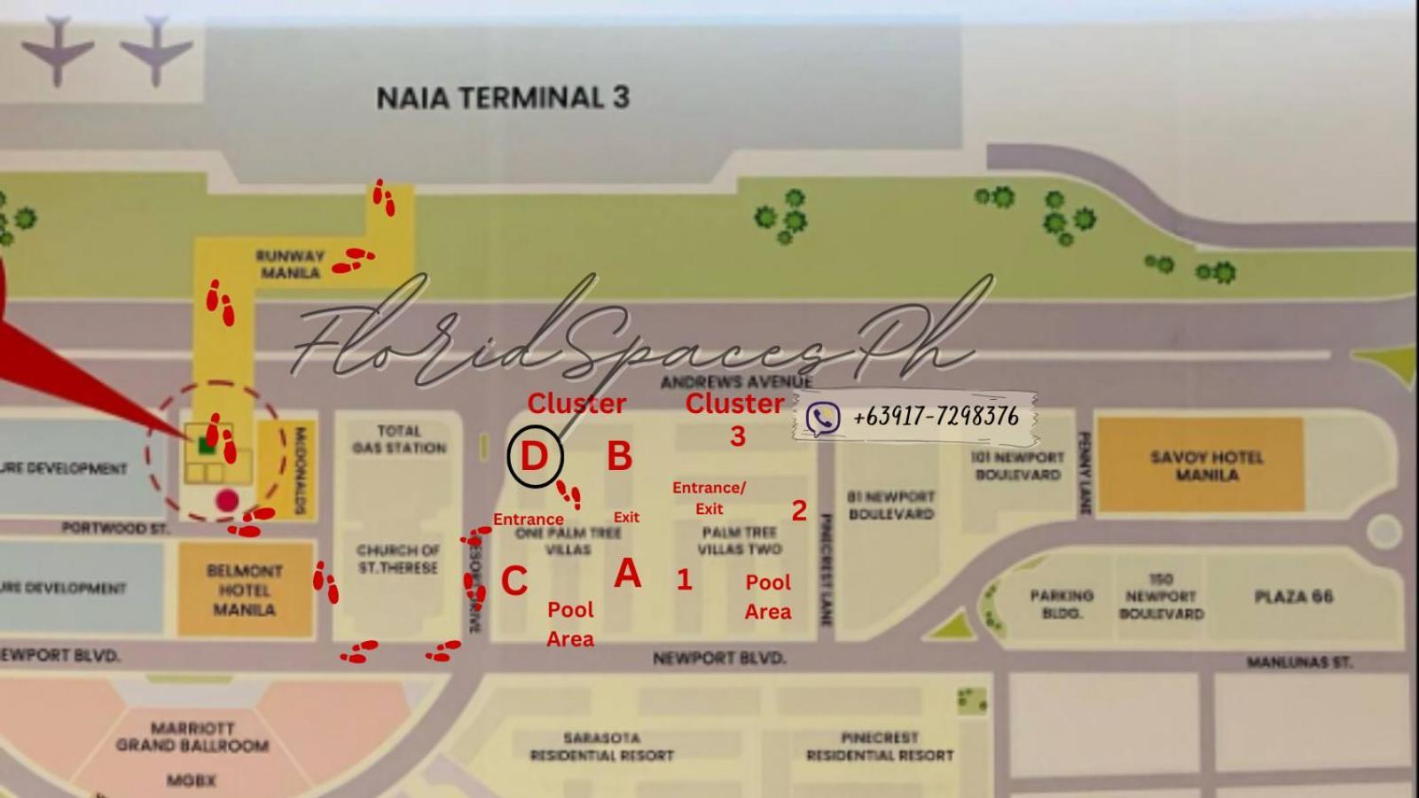 One Palm Tree Villas Condominium - Studio 2Nd Fl With Balcony - Across Terminal 3 Airport Pasay Esterno foto